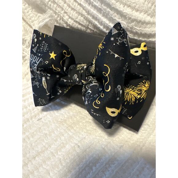 Midnight bow ties New Year’s Eve party wear NWT holiday Chritmas gift - Picture 6 of 6